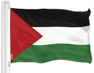 Palestine Palestinian Flag 3x5 Ft Printed 150D Polyester Country Flag Indoor Outdoor Vibrant Colors Brass Grommets Thicker and More Durable Than 100D