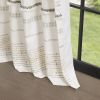 Cotton Printed Curtain Panel with tassel trim and Lining