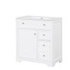 30" Bathroom Vanity with Sink Top, Bathroom Vanity Cabinet with Door and Two Drawers, MDF Boards, Solid Wood, One Package