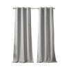 Tonal Printed Faux Silk Total Blackout Curtain Panel Pair