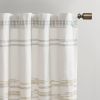 Cotton Printed Curtain Panel with tassel trim and Lining