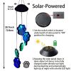 1pc, Paw Print Solar Wind Chimes For Outside, Dogs Cat Pet Paw Print Remembrance Wind Chimes,Waterproof Color Changing Solar Hanging Lights,Sympathy G