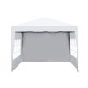 Outdoor 10x 10Ft Pop Up Gazebo Canopy Tent Removable Sidewall with Zipper,2pcs Sidewall with Windows,with 4pcs Weight sand bag,with Carry Bag