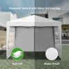 Outdoor 10x 10Ft Pop Up Gazebo Canopy Tent Removable Sidewall with Zipper,2pcs Sidewall with Windows,with 4pcs Weight sand bag,with Carry Bag